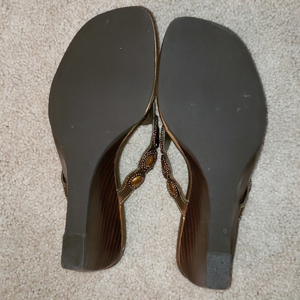 Nine West Wedge Sandals - Picture 6 of 8
